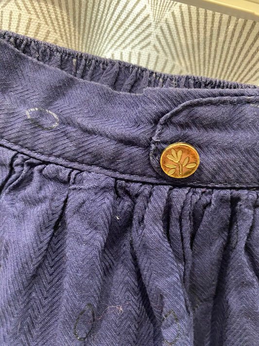 Jupe marine épaisse déco gouttes d’eau dorées – 5 ans – Sergent Major