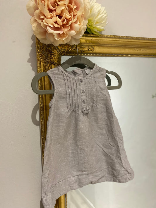 Robe effet lin taille 6 mois