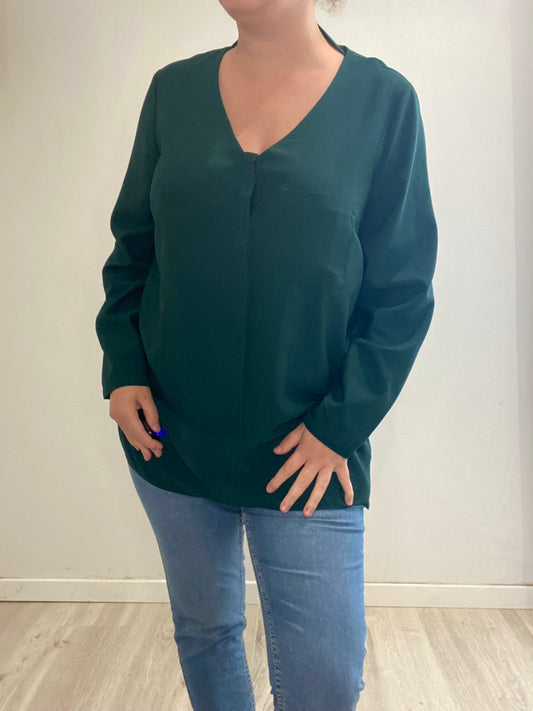 Blouse verte sapin