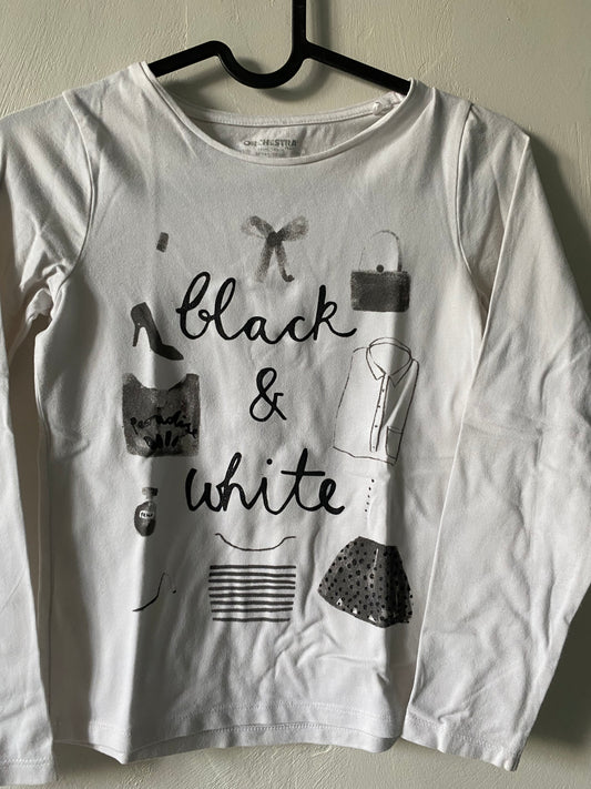 T-shirt Orchestra blanc "Black & White" - 10 ans