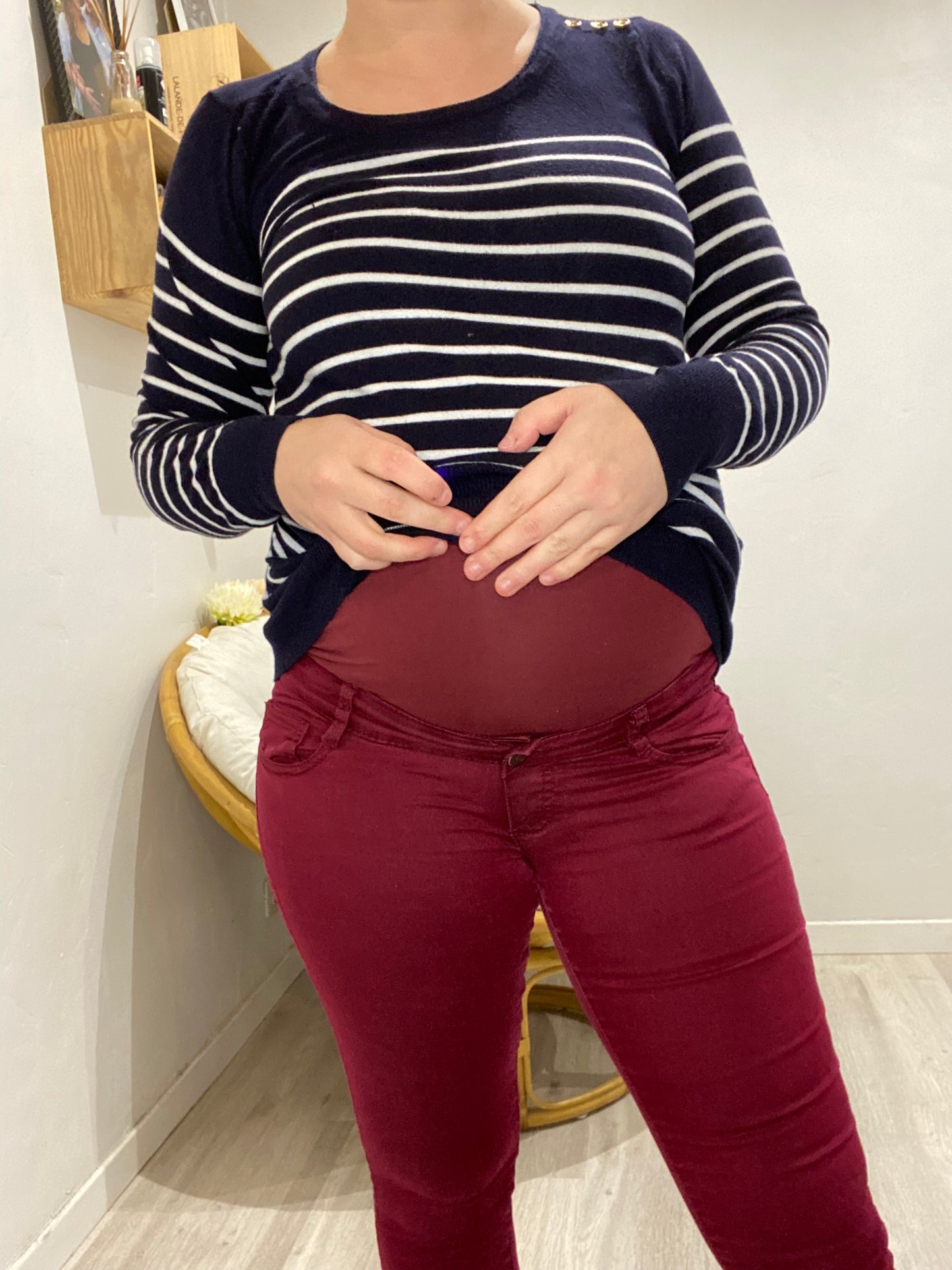 Pantalon bordeaux 36