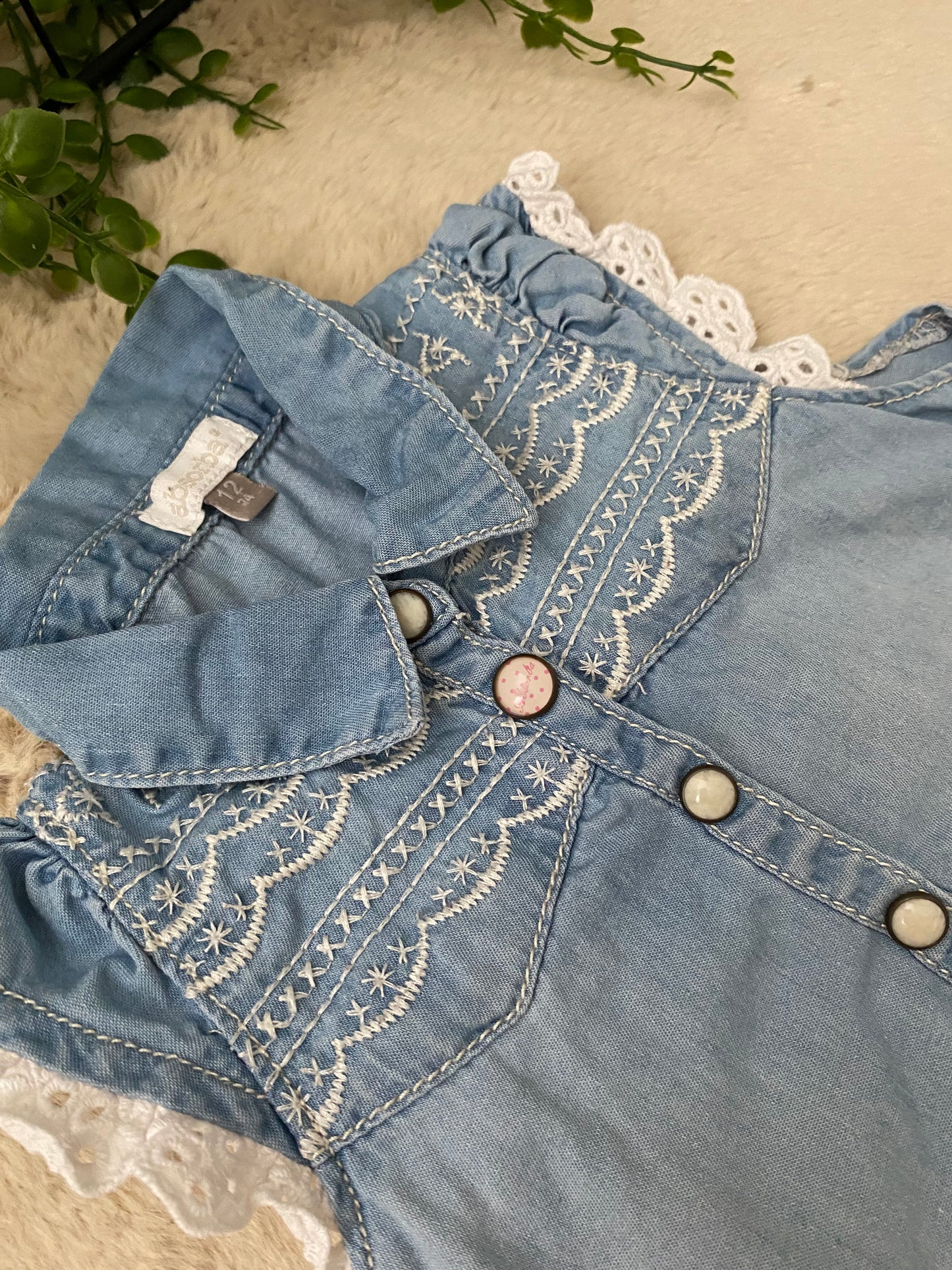 Robe en jeans 12 M