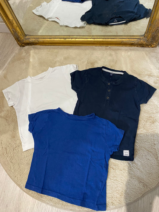 👕 Lot 3 t-shirts manches courtes unis – Kiabi – 3 ans