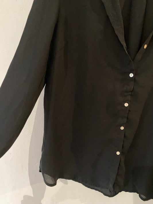 Chemise noire fluide et légère - Kiabi Eco Conception - Taille M