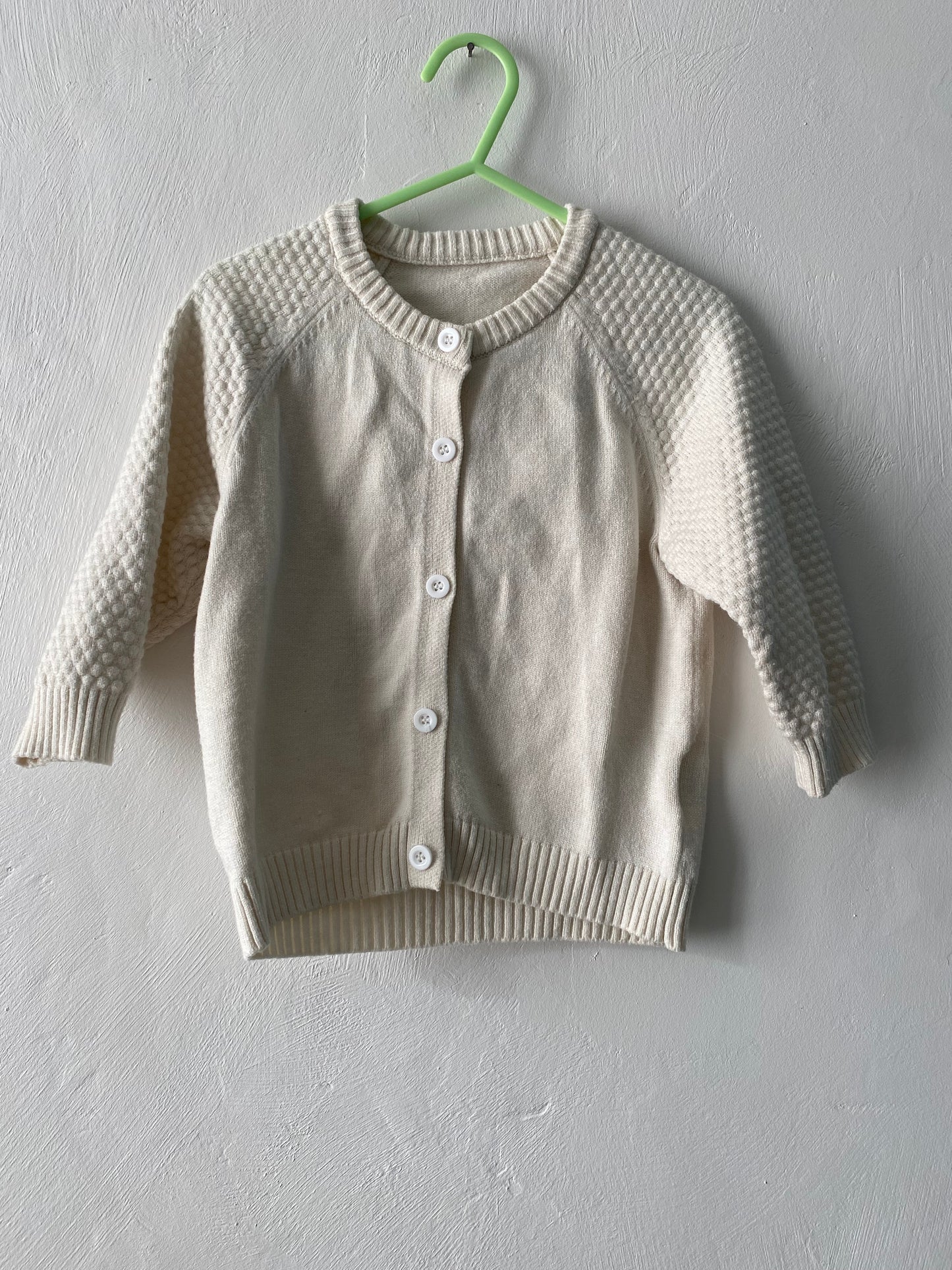 Gilet bébé beige col rond – 18/24 mois – Shein