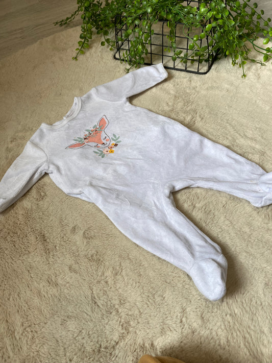 Pyjama blanc avec biche 1 M