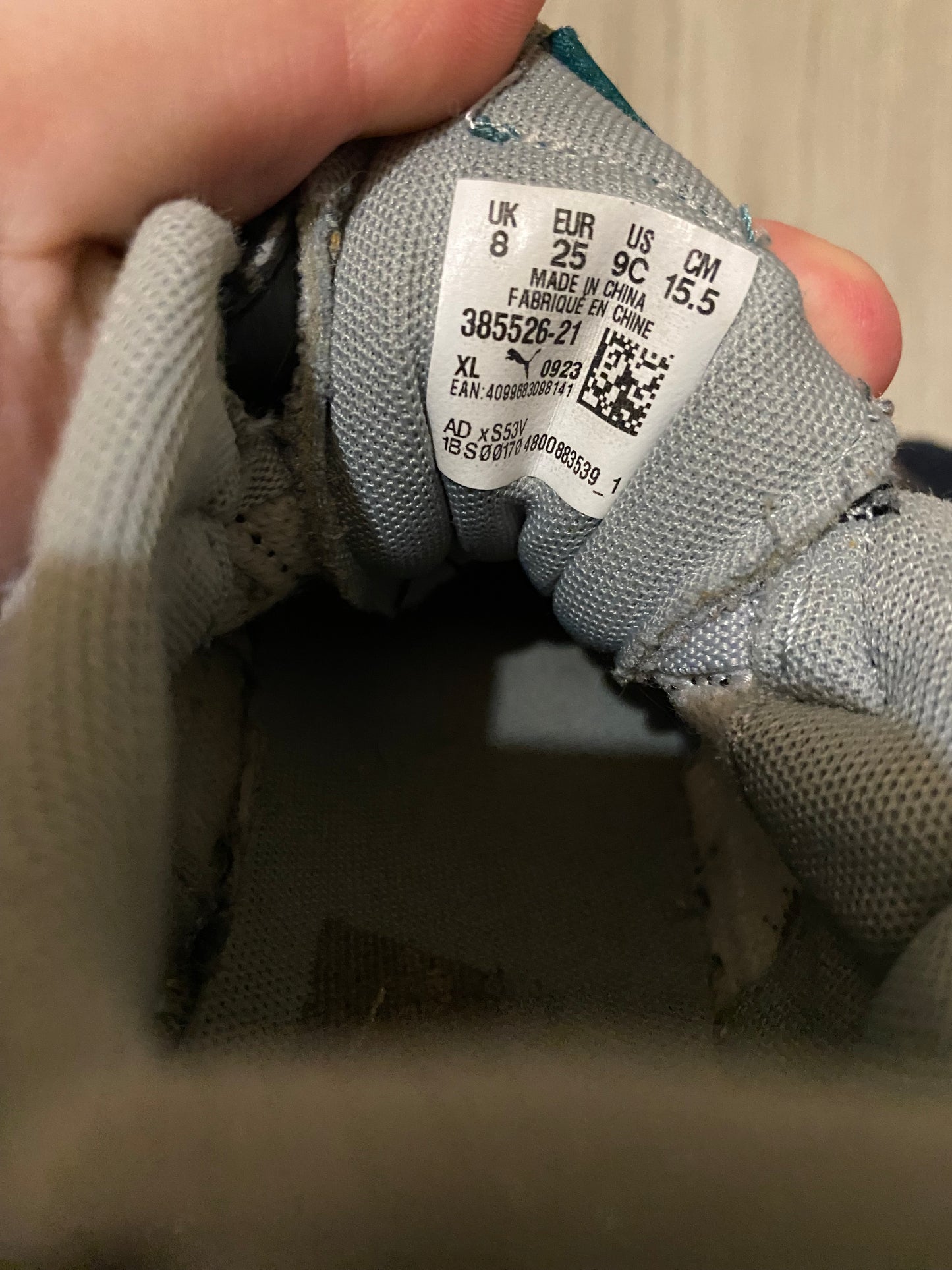 Baskets enfant Puma gris & bleu – Taille 25 – PUMA