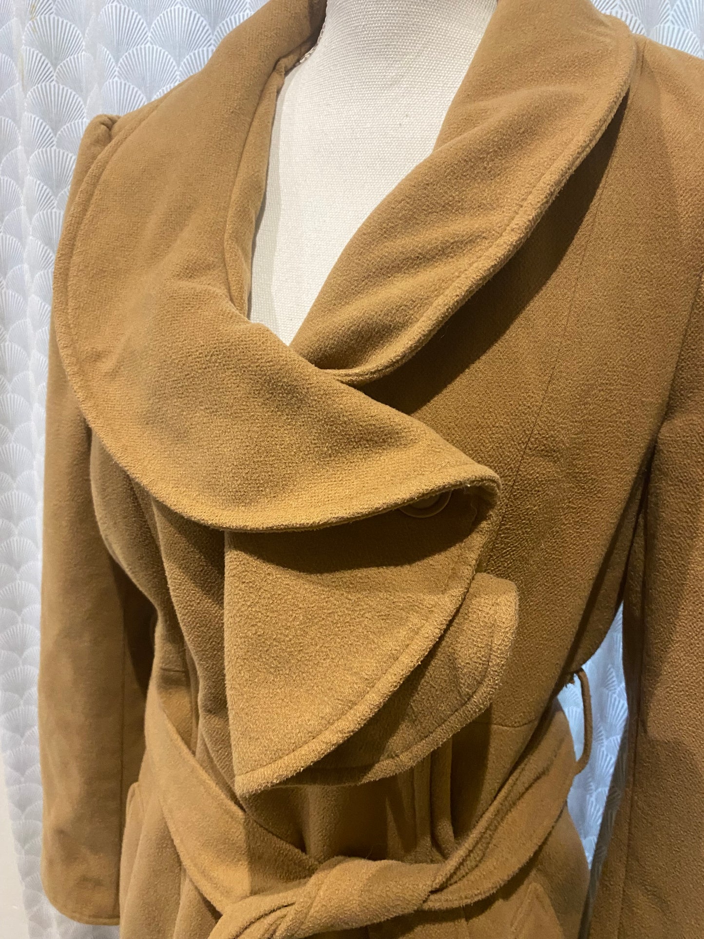 🤎 Trench beige col original – 3 Suisses – 42