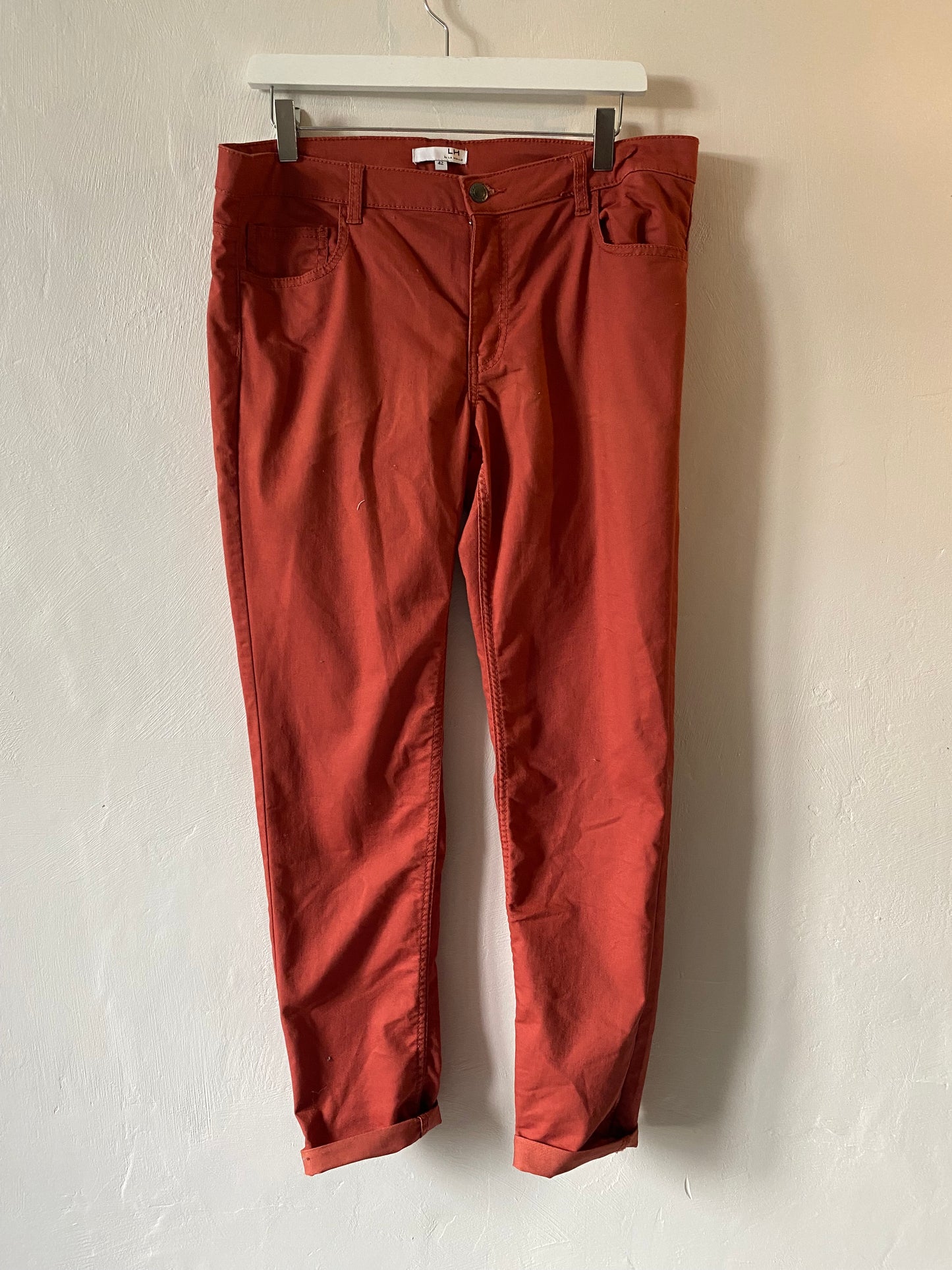 Pantalon couleur rouille – Taille 42 – La Halle