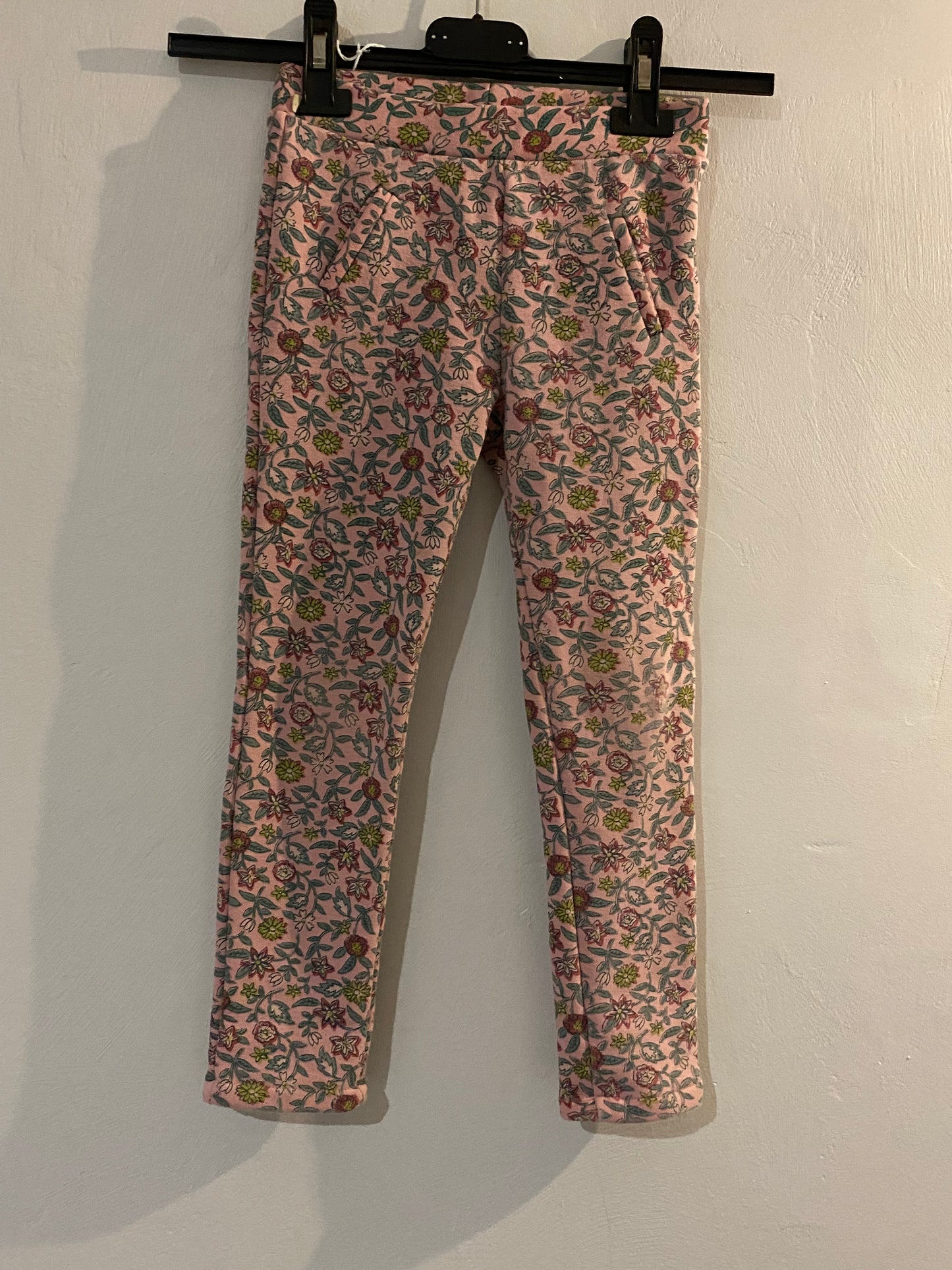 Legging rose à fleurs enfant – 4 ans – DPAM
