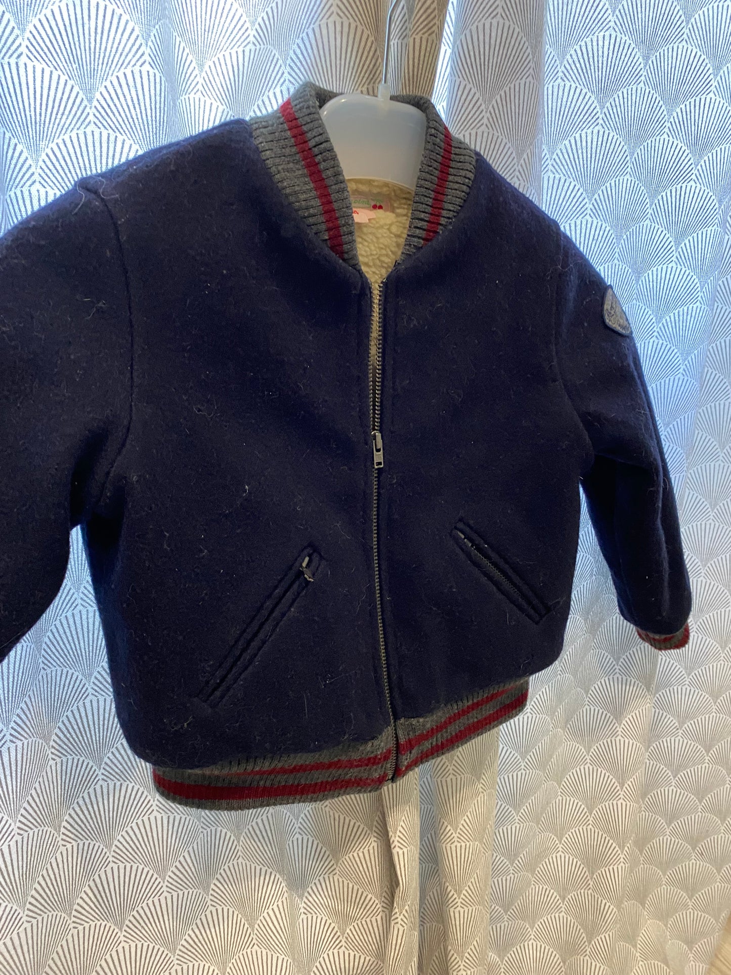 Veste aviateur intérieure mouton – Bonpoint – 4 ans