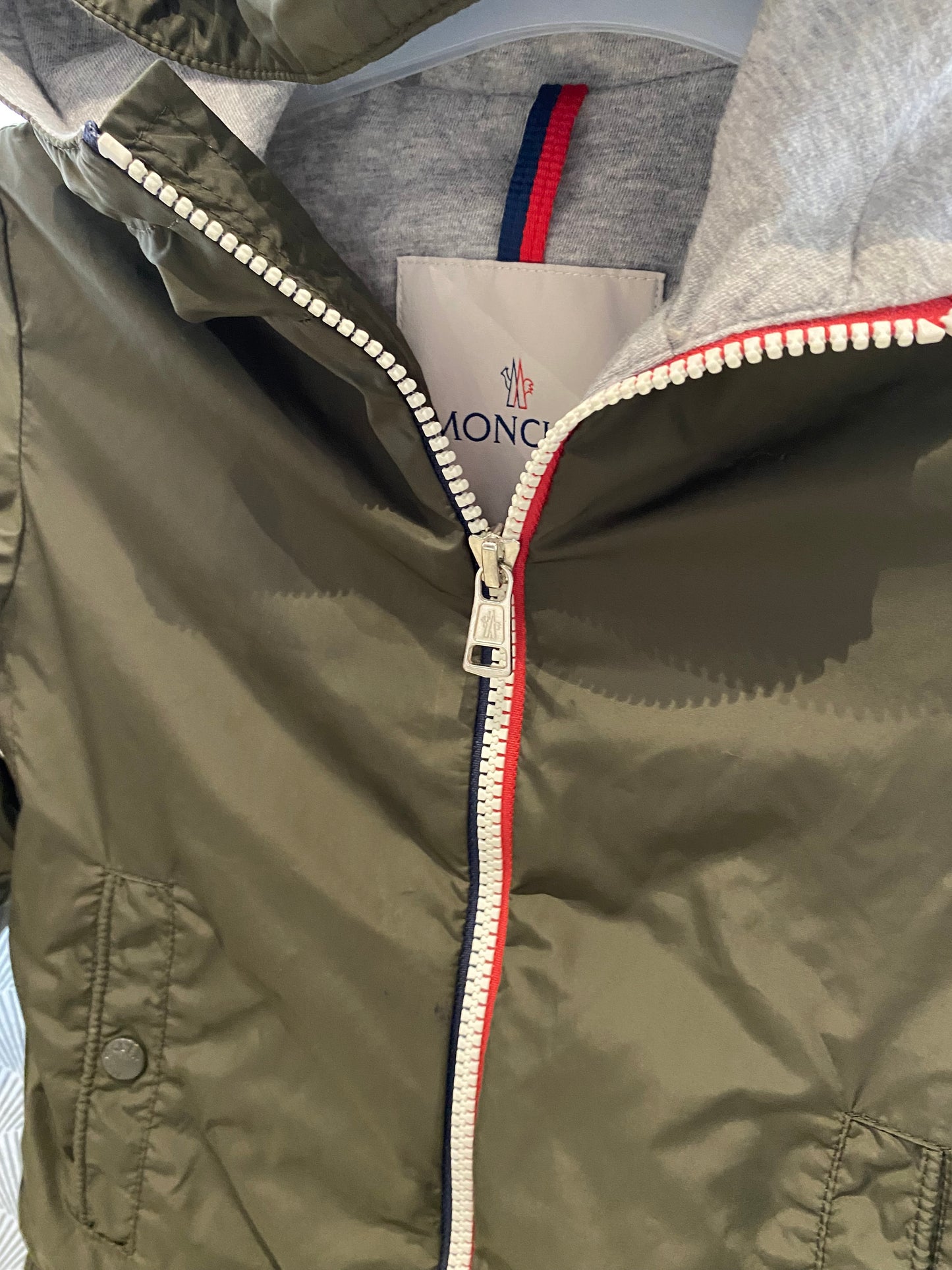 Coupe-vent K-way kaki – Moncler – 4 ans