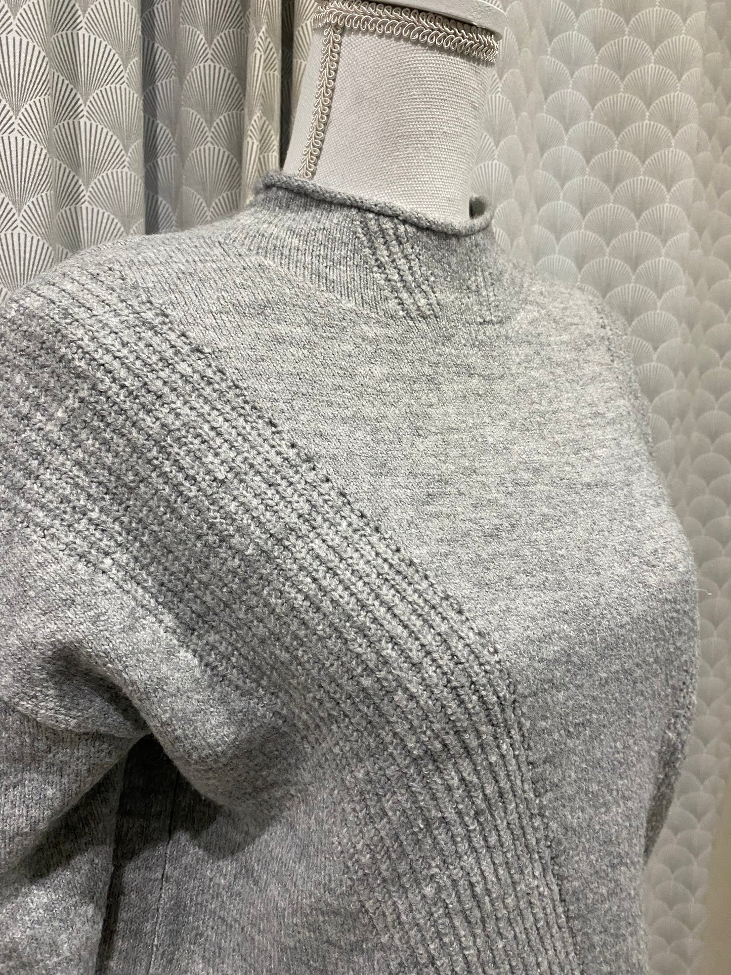 Pull gris col rond tout doux – Promod – M