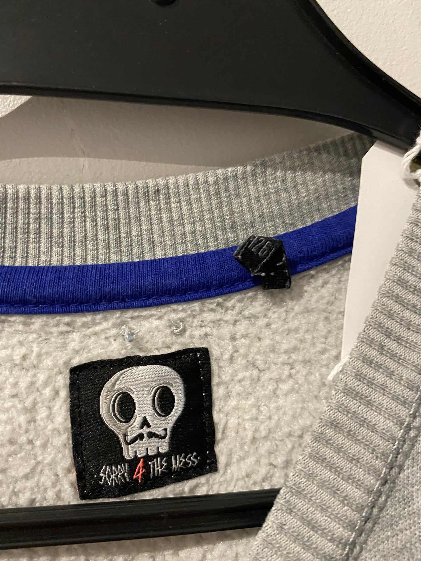 Sweat IKKS “GREAT” – Gris & lettres multicolores – 8 ans