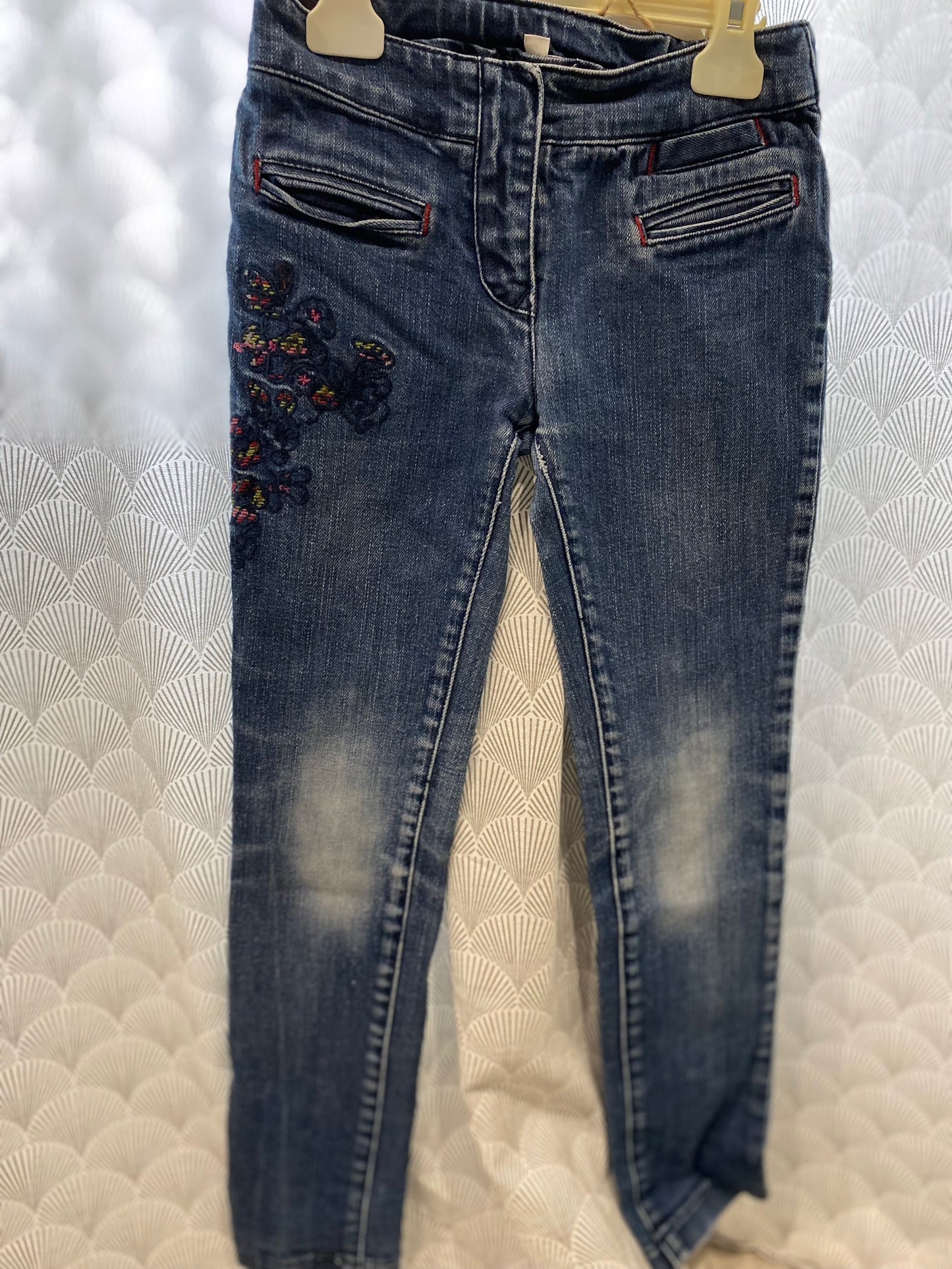 Jean slim 8 ans avec décor fleurs – Ancienne collection Kenzo