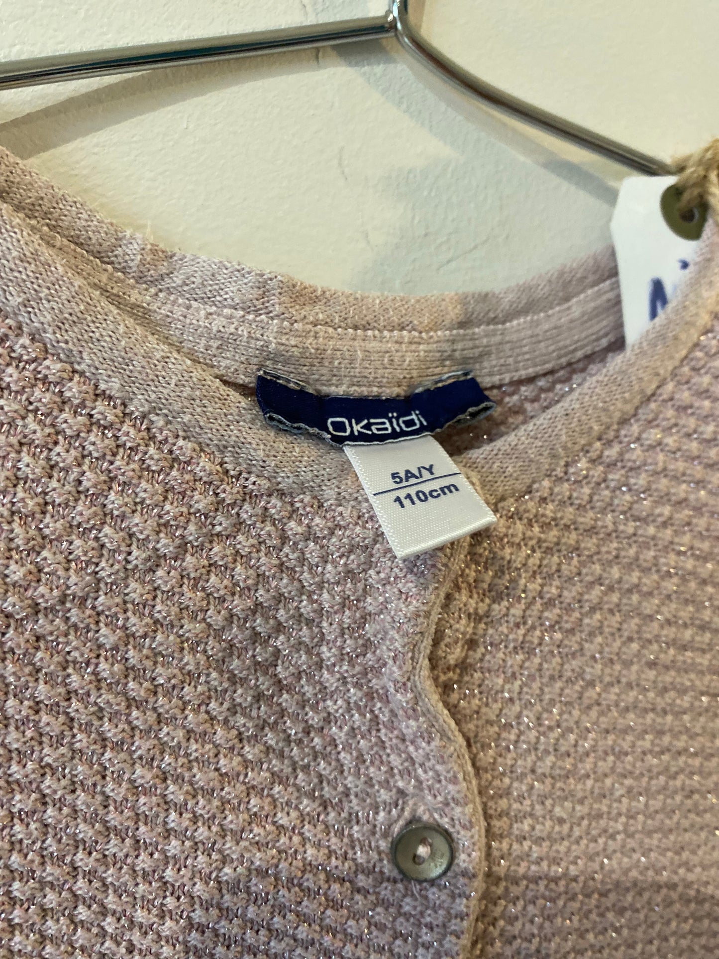 gilet mauve pailleté – 8 ans – okaïdi
