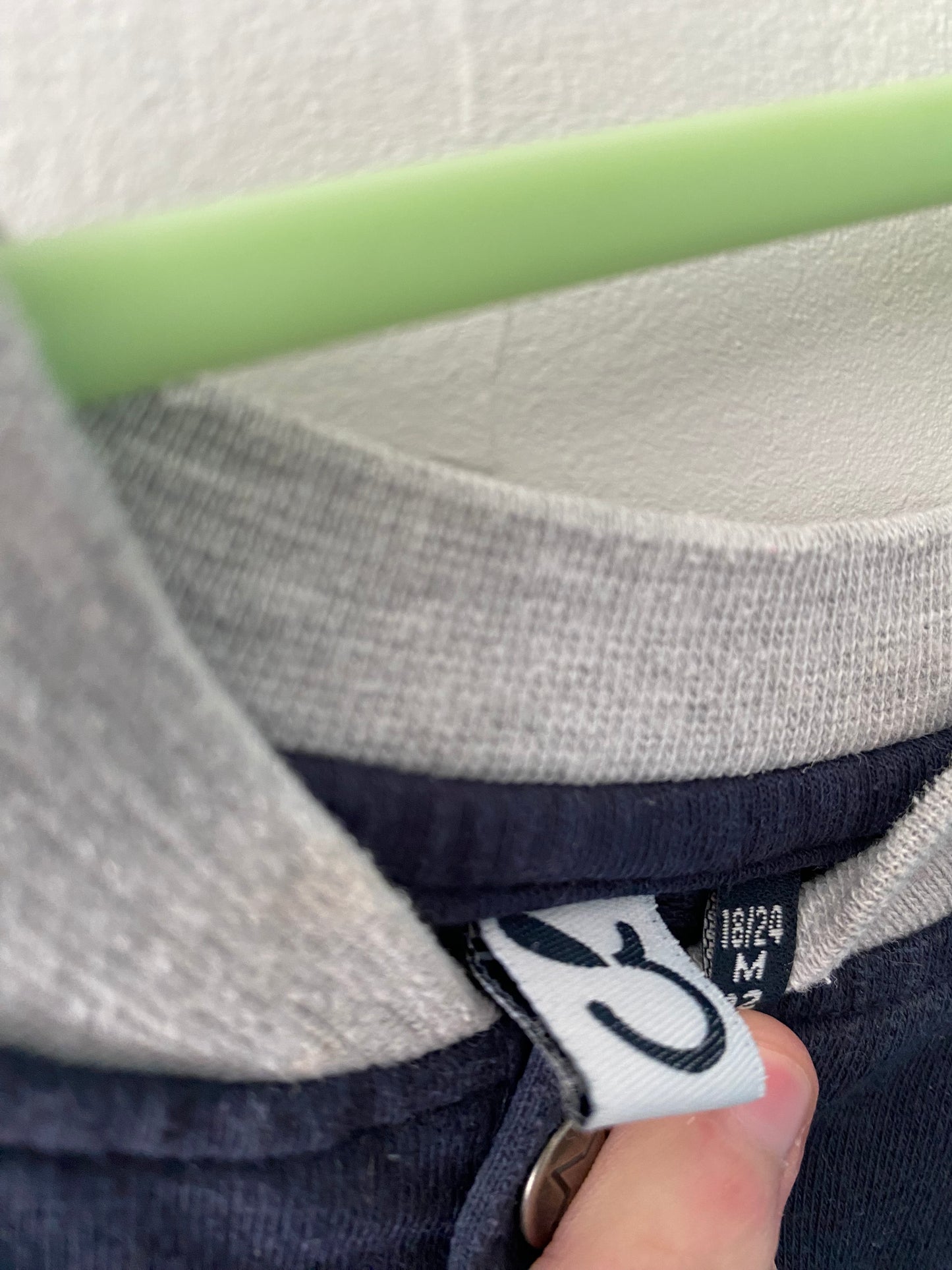 Veste teddy bébé marine & gris – 18/24 mois – 3 Pommes