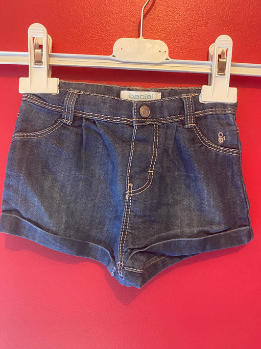 Short long en jean léger – Obaïbi – 18 mois