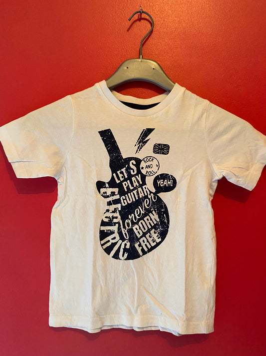 T-shirt blanc à manches courtes – Z – Taille 6ans