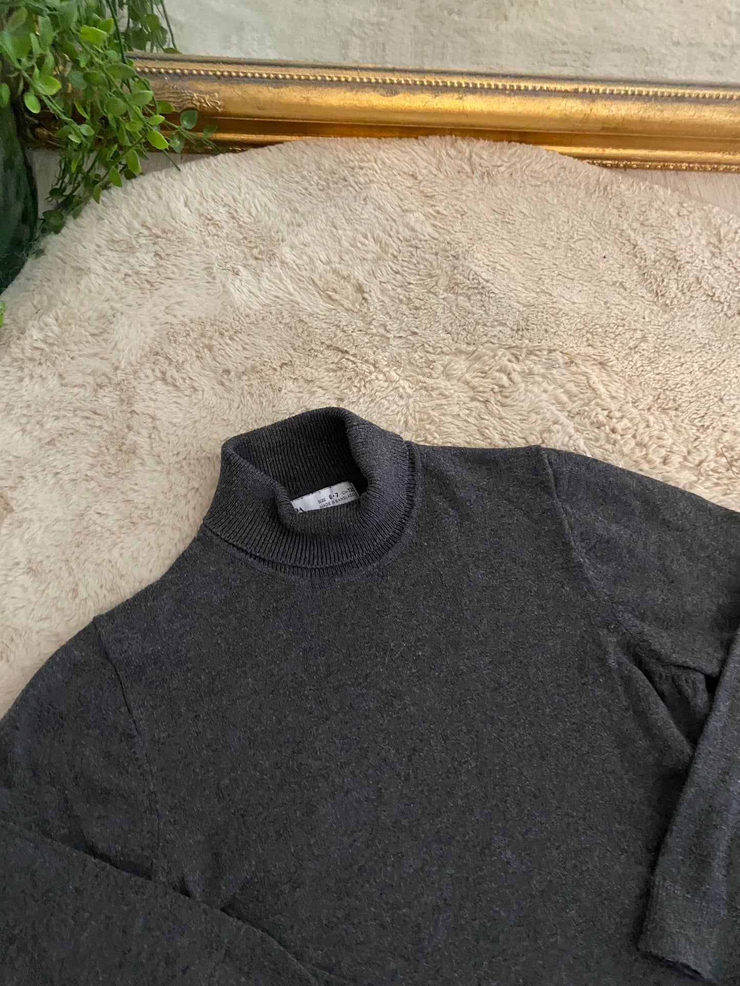 Col roulé anthracite Zara 6 ans / 7 ans