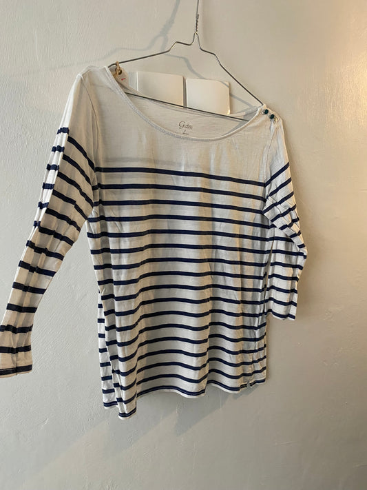 t-shirt marinière ml grain de malice – taille l (convient m)