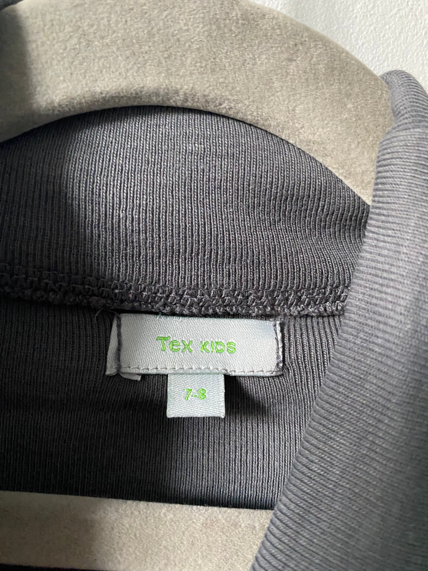 Sous-pull col roulé gris anthracite Tex Kids - 7/8 ans