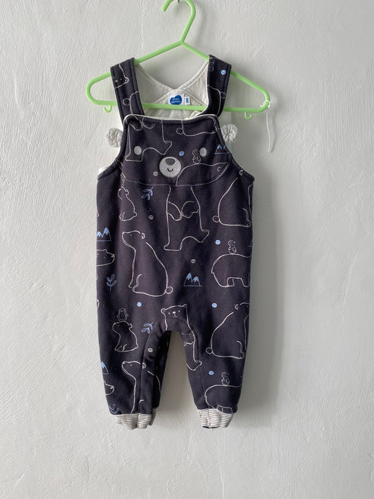 Salopette bébé chaude motif ours – 3 mois – Mots d’Enfants