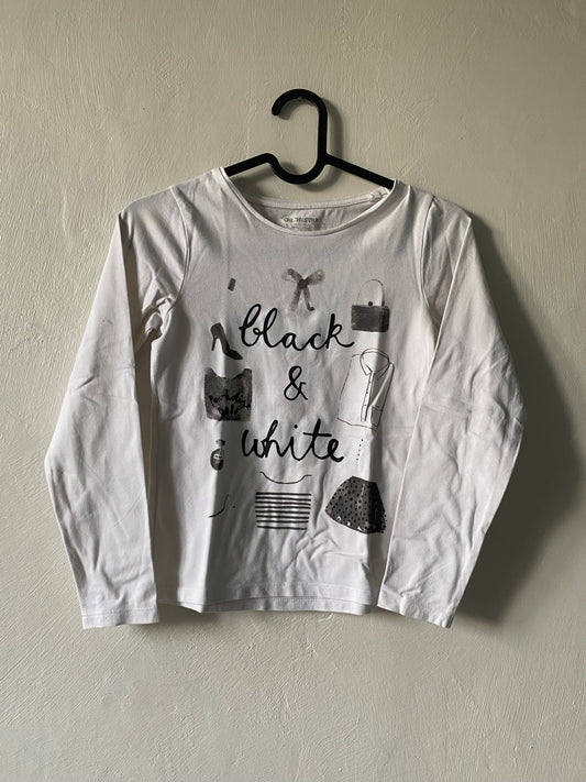 T-shirt Orchestra blanc "Black & White" - 10 ans