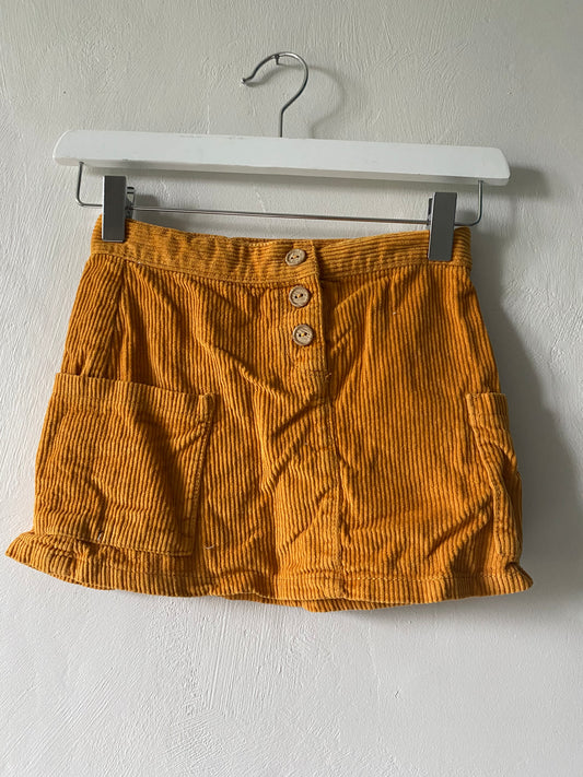 Jupe velours côtelé jaune moutarde DPAM – 5 ans